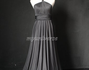 Charcoal Gray Party Dress